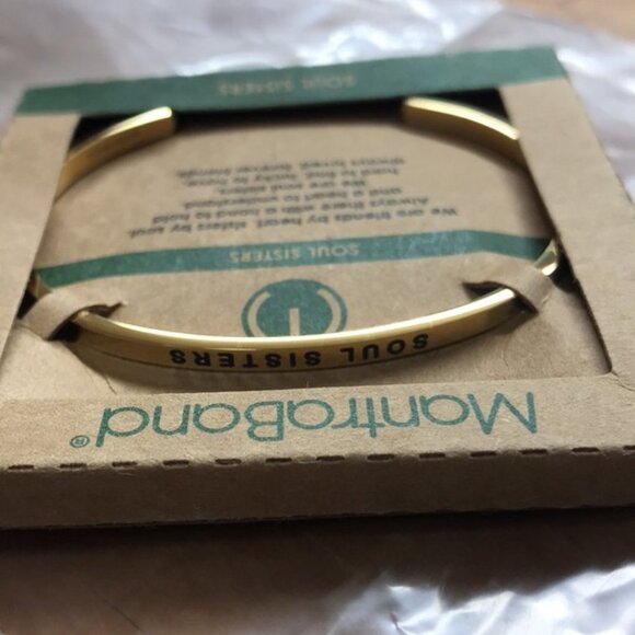 Women's MantraBand 'Soul Sister' Cuff - Gold - Picture 3 of 5